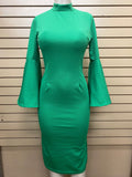 Royal Bell Sleeved Dress