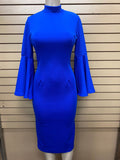 Royal Bell Sleeved Dress