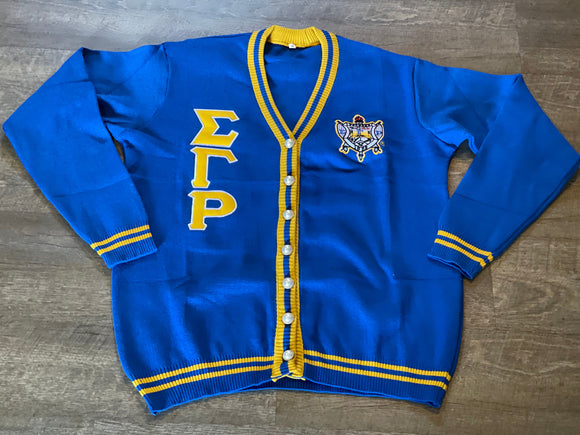 7 Pearls Cardigan Royal